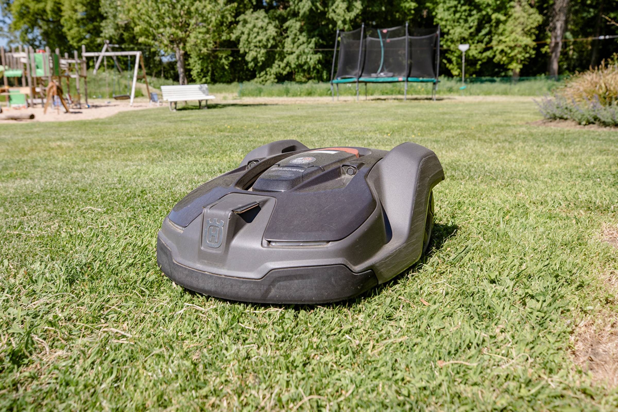 Mähroboter im Frühling
